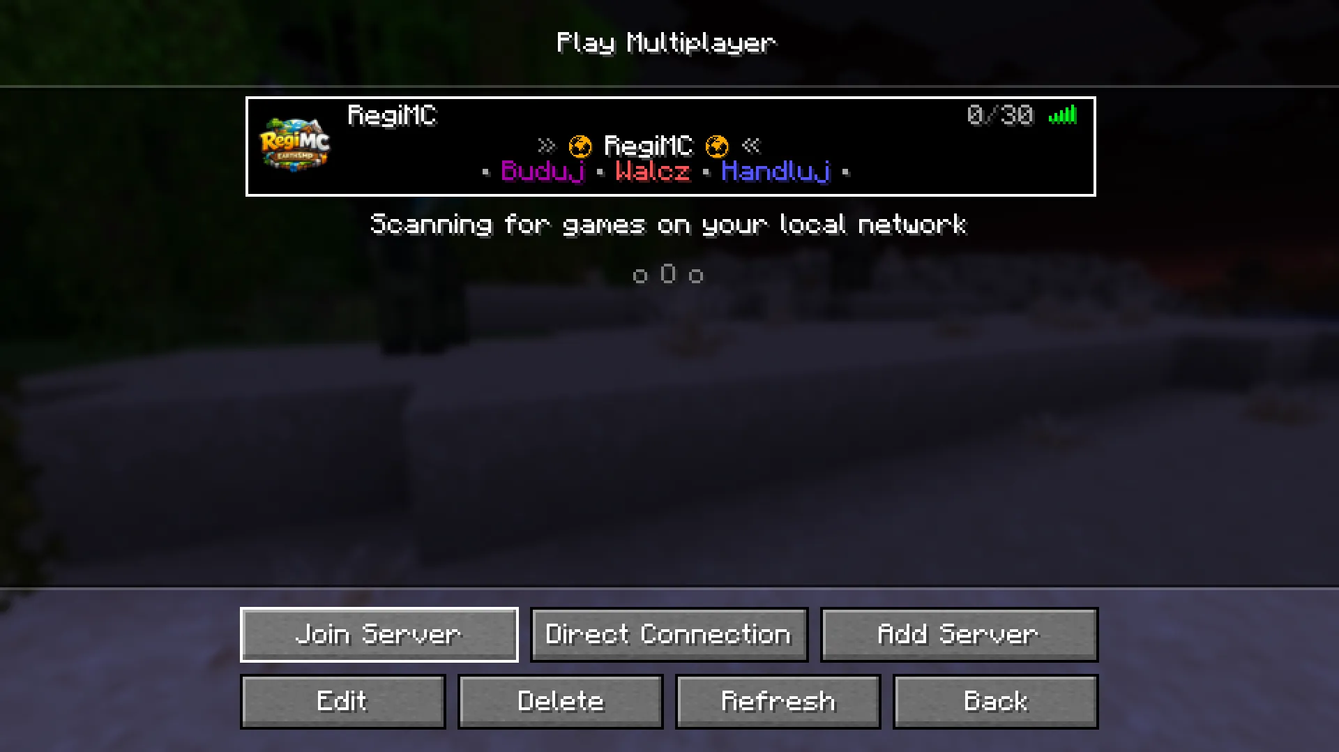 RegiMC dodane do listy serwerów